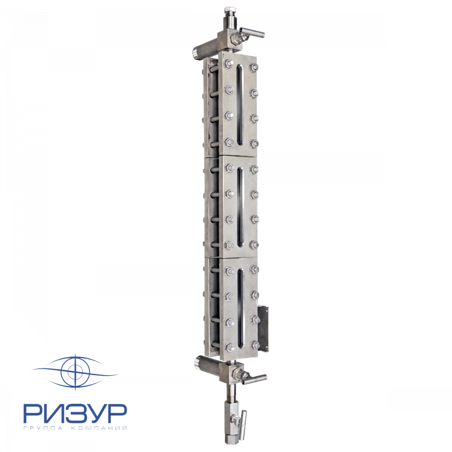 Bypass level indicators with sight glass RIZUR-NBK-GLASS-P series