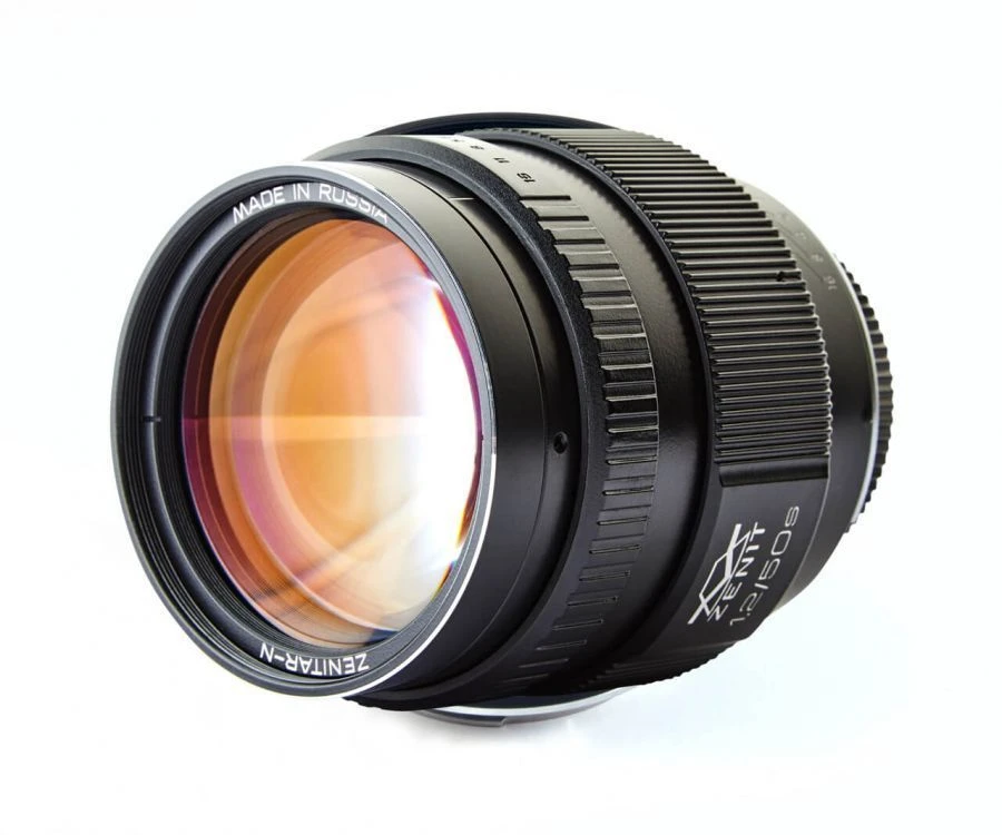 Photographic lens "MS ZENITAR 1,2/50 S" (cropped), with lens mount (Nikon, Canon)
