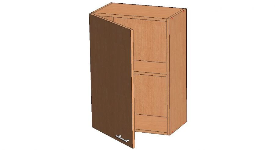 One-door hinged cupboard with shelf. Model: ??-1