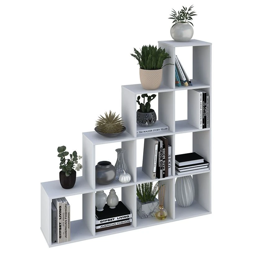 Polini Home Smart Cascade 10-piece shelving unit, white, Article ID 0001697.9