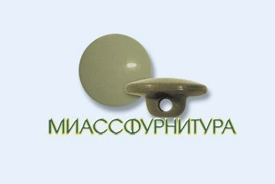 Glass-filled polyamide button with eye, diameter 14 mm, colour in assortment