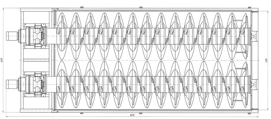 Classifier with unloaded spiral 2KSN-30x125