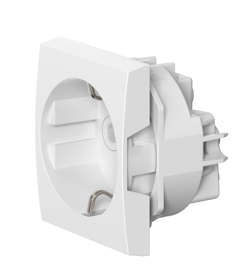CADUCEUS ALING MODE Flush-mounted socket outlet with earthing without blinds 16A, 250V~, 2M, white, art. 651.0