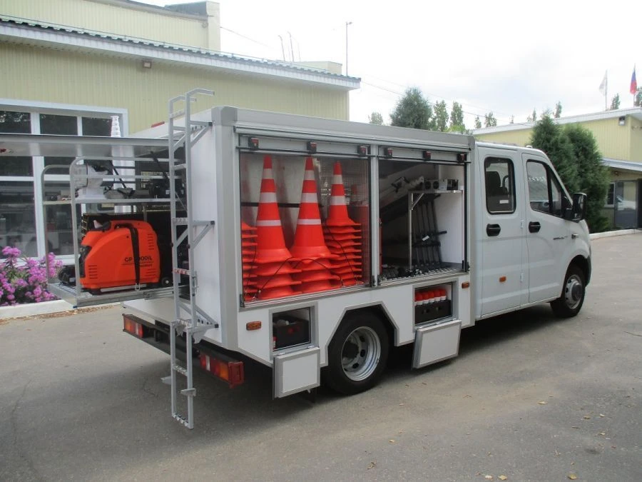 Vehicles for emergency services and police on the basis of GAZelle NEXT chassis modifications: A32R33, A31R25, A31R35.