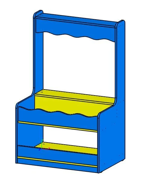 Shelving cabinet "Shop", Art. SIM Mag-01