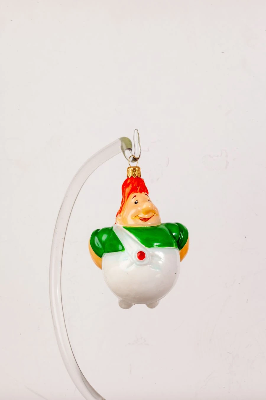 Licence Christmas tree toy made of glass "Carlson with propeller"