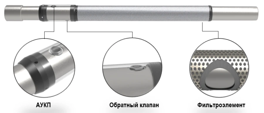OCS 530 Borehole filter with AUCP