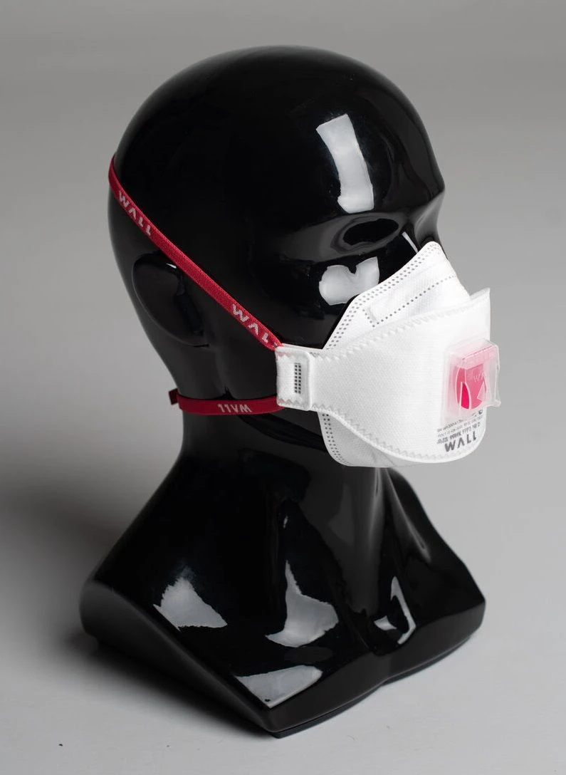 Medical respirator WALL AIR 99HK NR D FFP3 with exhalation valve, soft seal on top and bottom + regulator clasp.