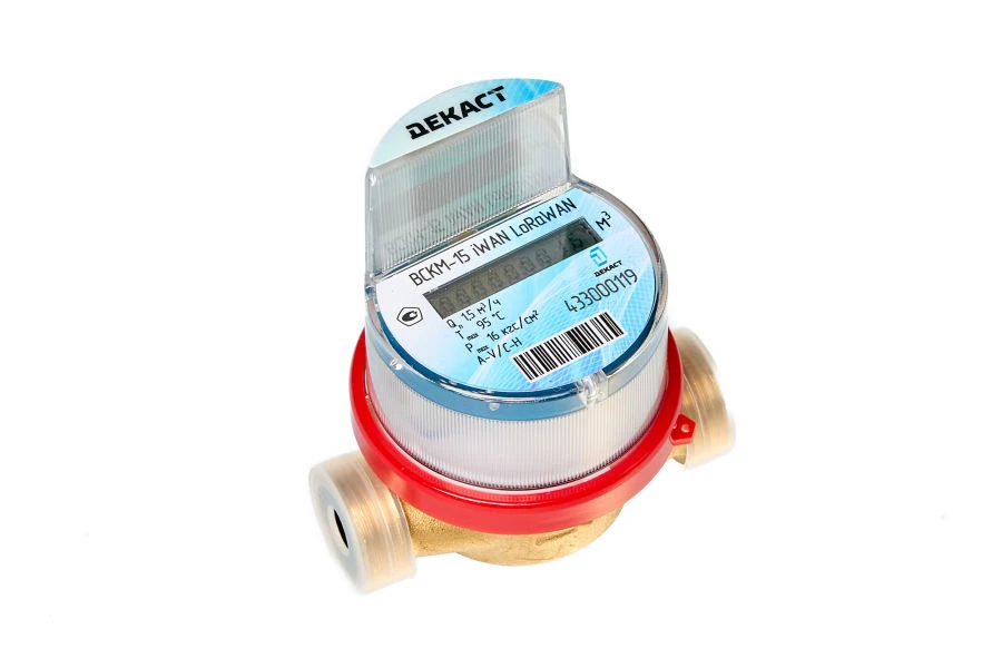 Winged cold and hot water meter Decast VSCM-15 iWAN LoRaWAN Class "C" 80 mm