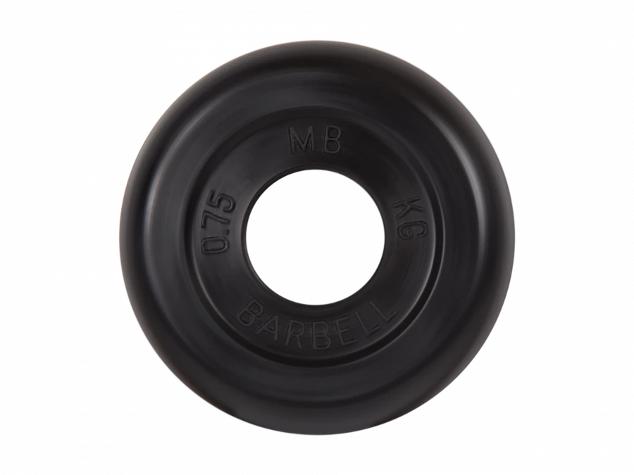 MB-PltB26-0,75 Rubber disc "Standard", black, 26 mm, 0,75 kg