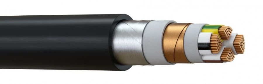 Cables with insulation made of high modulus EPR with low smoke and gas emission, shielded and armoured RvEBVng(A)-LS