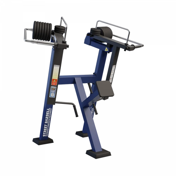 Belt pull with convergence in standing position with variable load