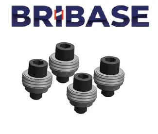 BB.VS.100.51.011 Set of 4 fluted clamps, height 11 mm BriBase