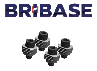 BB.VS.100.51.111 Set of four fluted flat clamps, height 11 mm BriBase