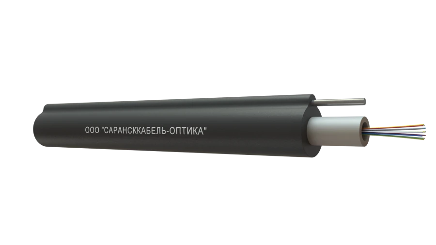 Fibre-optic cable for suspension on the supports of overhead communication lines, poles of city lighting, between buildings of O