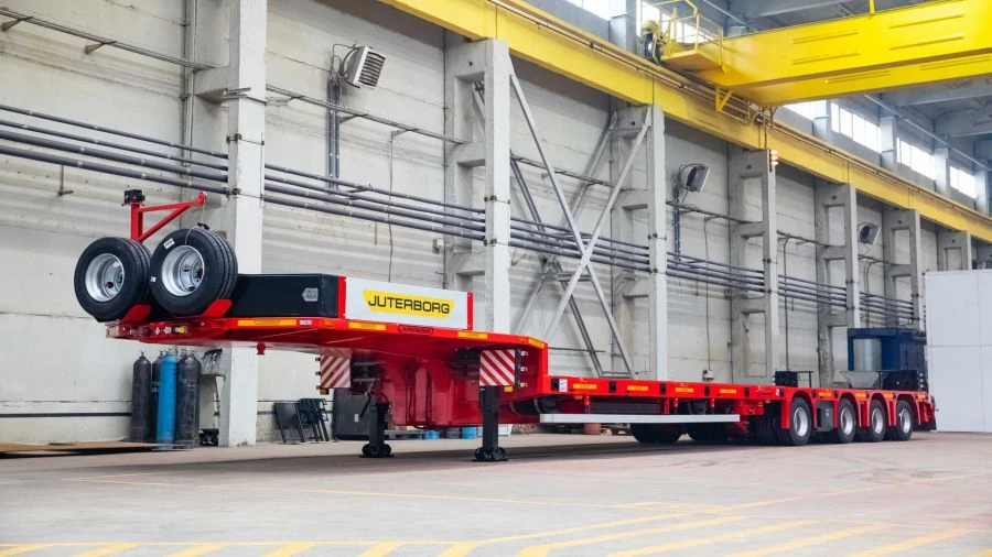 Specialised semi-trailer 98524 in modifications 985241, 985242, 985243, 985244, 985245, 985246 metal version