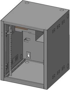 Reinforced wall-mounted distribution cabinet SHRNu-12U-600-12
