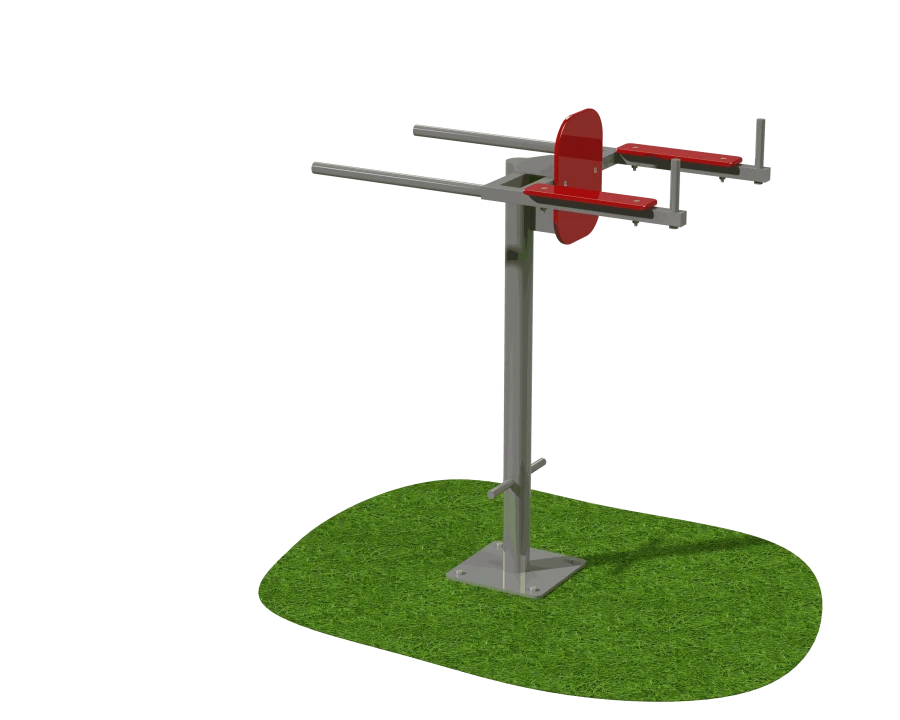 Stationary outdoor fitness equipment SV-035 Bench press