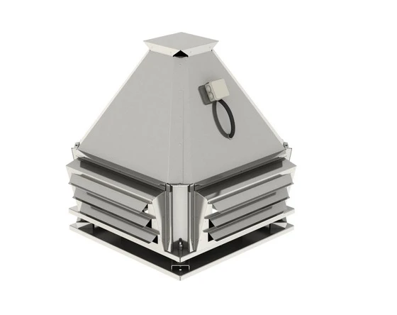 Radial roof ventilators with side flow outlet type KROS