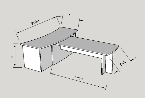 Executive desk, article no. 018/2019