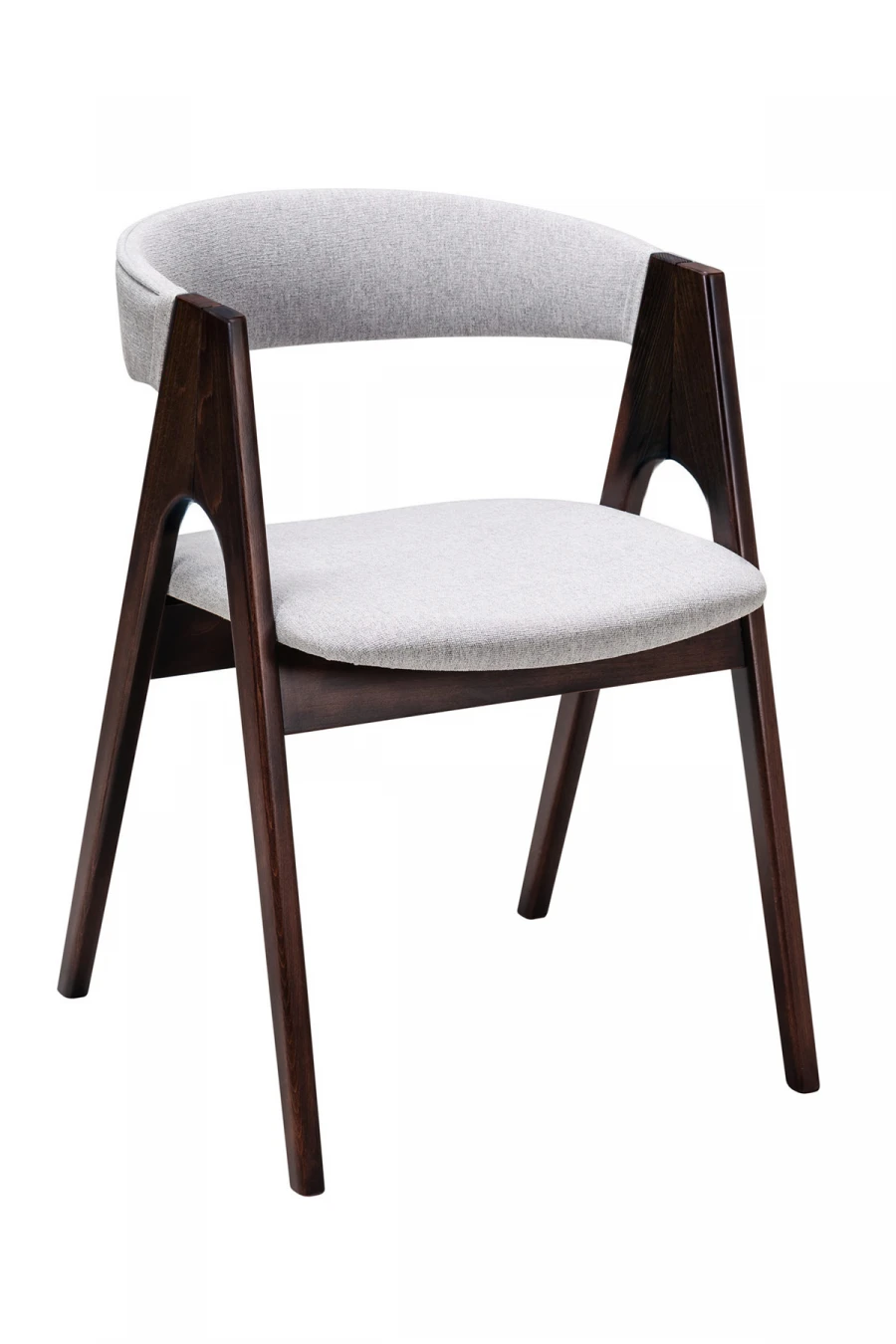Armchair upholstered on wooden frame