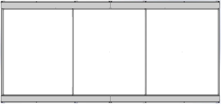 Rail system of sliding classroom magnetic whiteboards "Expert"