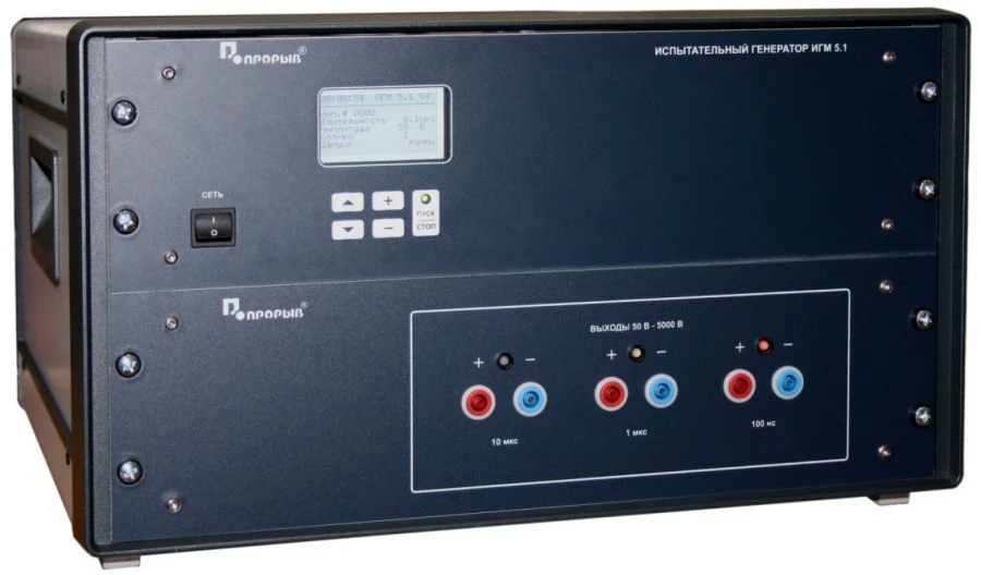 Test generator of single voltage pulses IGM 5.1