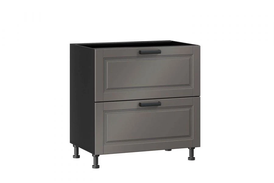 Type 4 LD.270150.000 Kitchen cabinet 800 with 2 drawers body (Black )