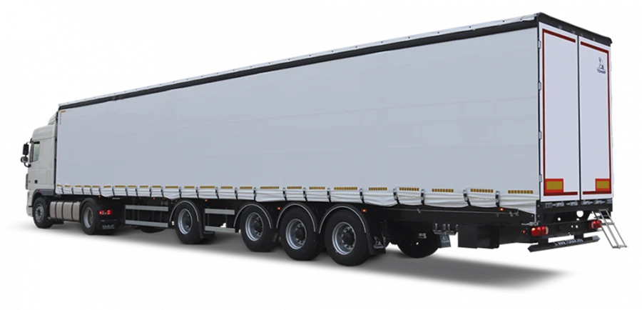 Semi-trailer truck TONAR mod. 97882 with axles produced by TONAR mod. 90422, 90431