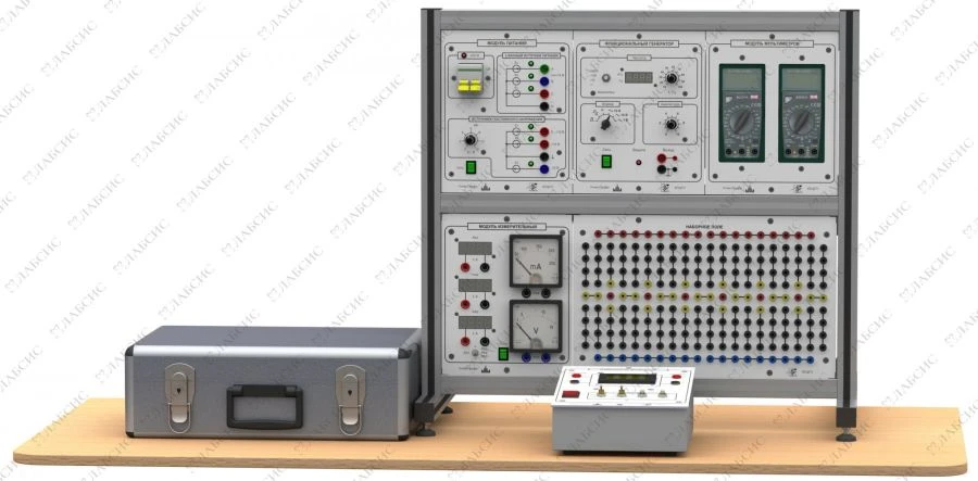 Set of training equipment on electric circuits and basics of electronics