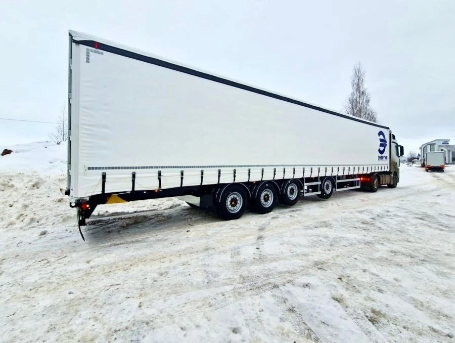 Four-axle tilt platform semitrailer (designed for transporting dangerous goods), modification FSA-544TA