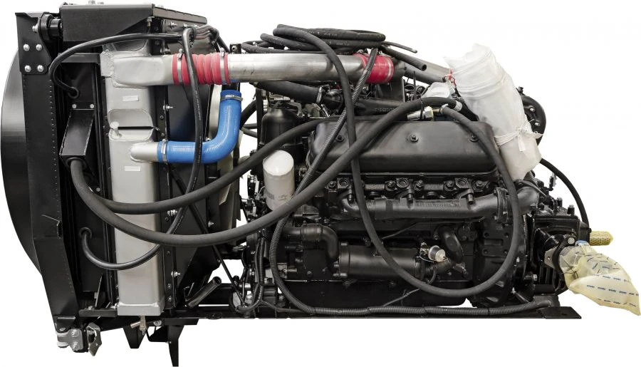 Motor unit system 142.05.04.000, which is a part of self-propelled combine harvester RSM-142 "ACROS": "ACROS-550".