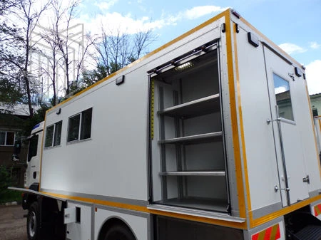 Emergency rescue vehicle for mine rescue units without CMU, type 6YN31, modification 6Y211E on URAL chassis-.