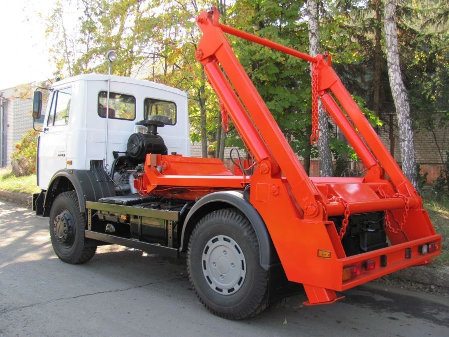 Container rubbish truck KO-450-10 (on the basis of chassis MAZ-5550C3, MAZ-555025)
