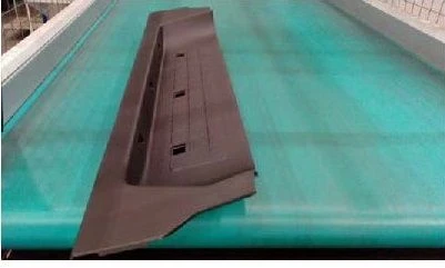 Left rear footrest assembly vu