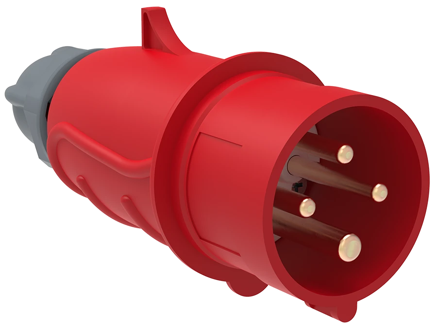 PSN02-016-4 Portable plug SSI-014 16A-6h/380-415V 3P+RE IP44 MAGNUM IEC MAGNUM