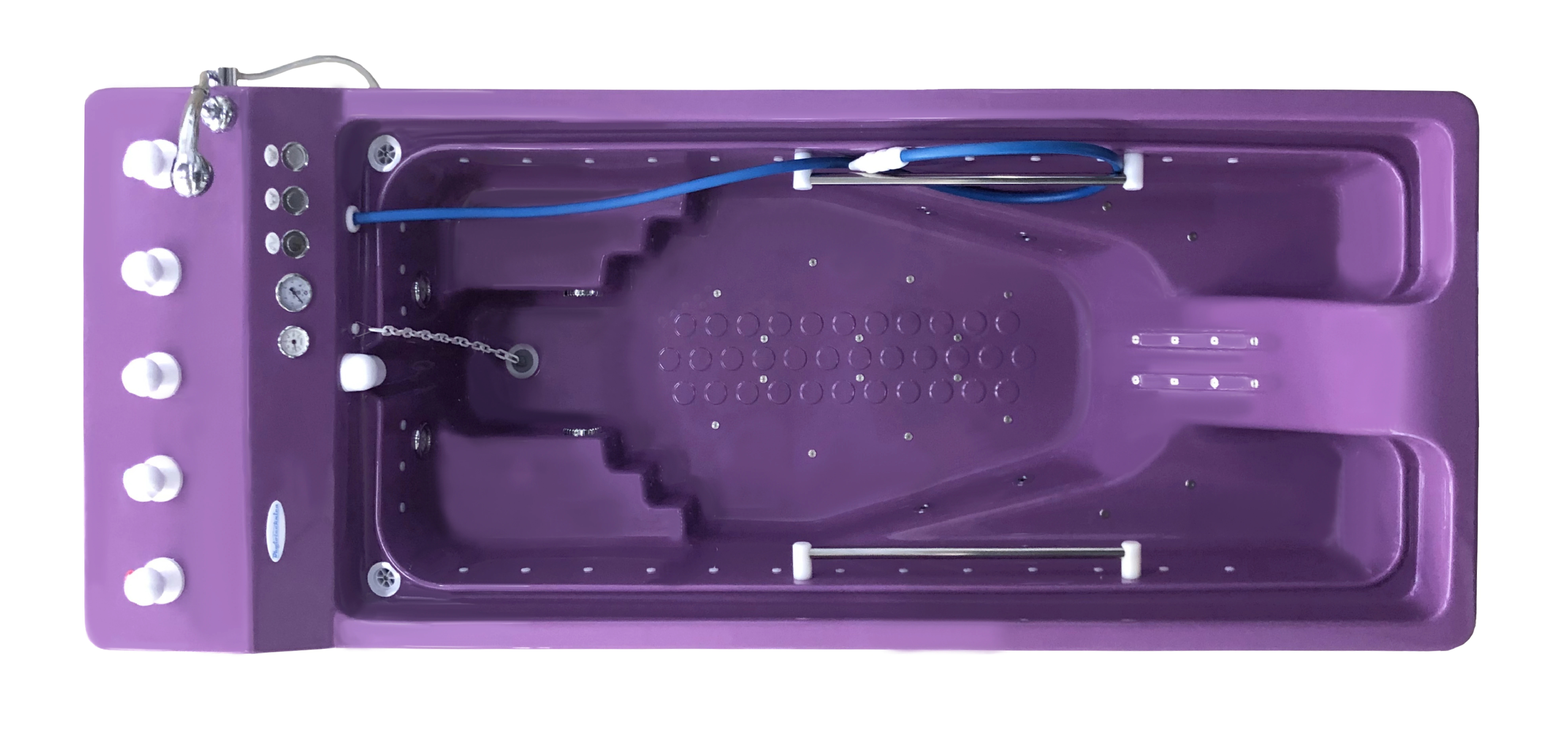 Underwater shower-massage handset