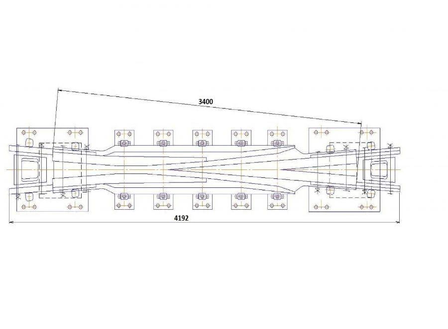 Cross member of P65 type of mark 1/9 of project 1088.00.000-02