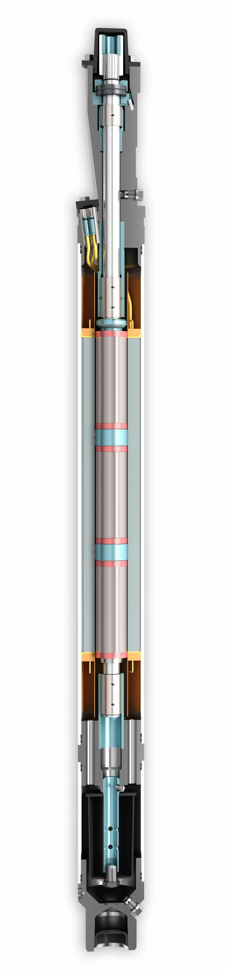 Submersible asynchronous electric motors of unified series ED modernisation M single-section with submersible telemetry unit "SK