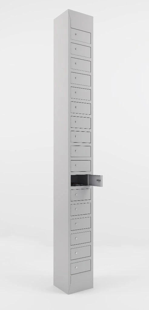 Cellular phone storage cabinet Sotovik-ShR (height - 500-2500 mm, width - 200-1200 mm, depth - 200-700 mm)