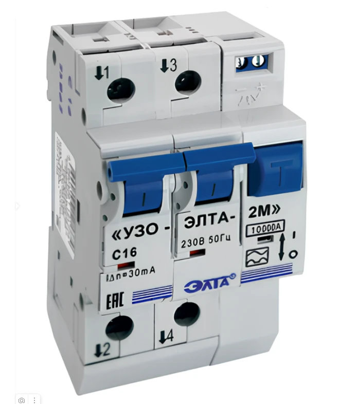 Automatic circuit breakers of differential current "UZO-ELTA-2M"