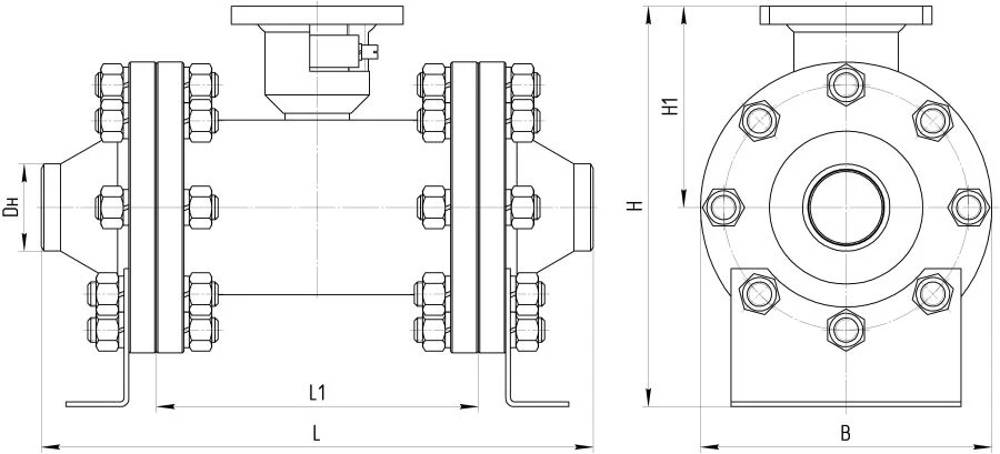 Ball shut-off valve ATEK.491284.025