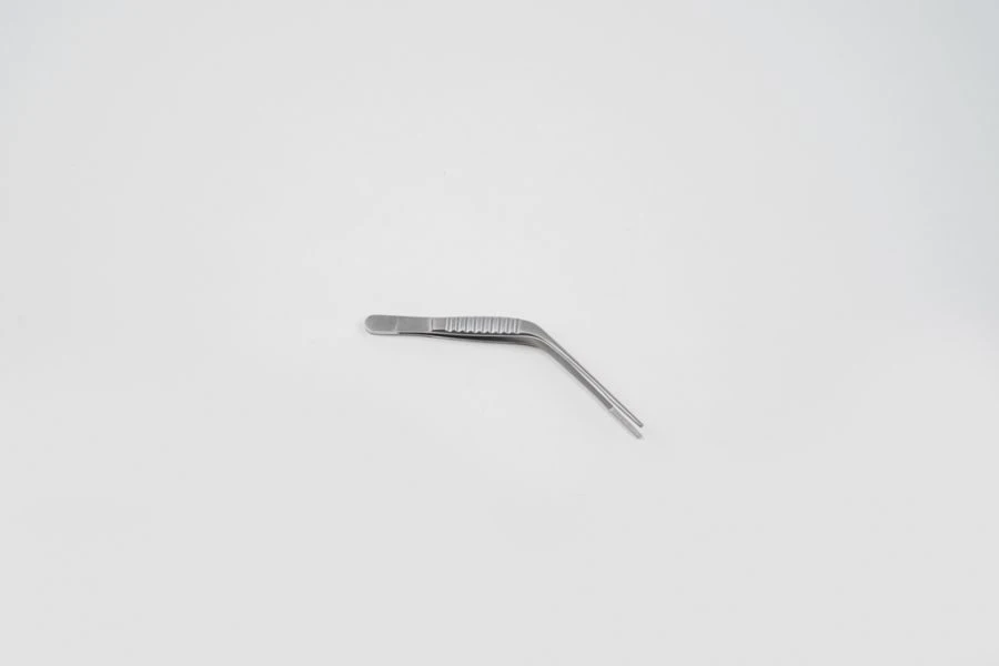 VZ-P-24 Horizontally curved anatomical forceps 105 mm