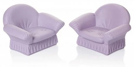 Upholstered armchairs. Soft lilac