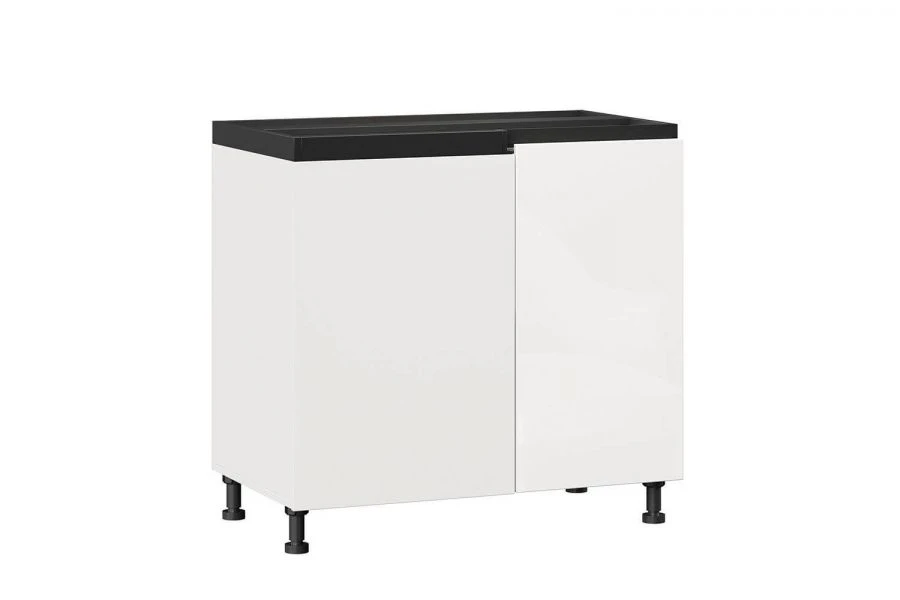 Sherwood LD.281200.000 Kitchen cabinet front 1000 right (White gloss/Black )