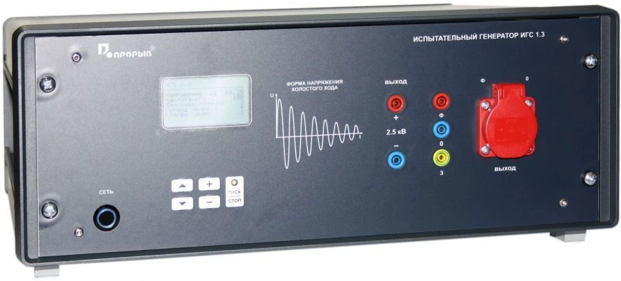 Test generator of oscillating damped noise IGI 1.3