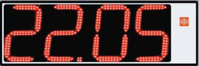 Electronic scoreboard clocks of PM74