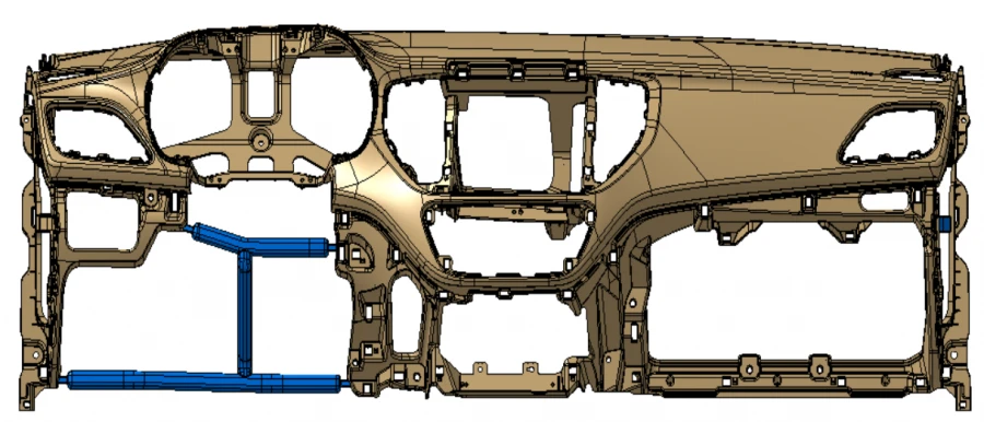 Instrument panel moulding (item No. 84711-H5AA0IJT)