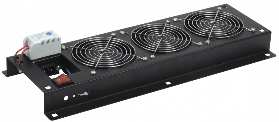 FM05-32M ITK Fan panel with switch and thermostat 3 modules black