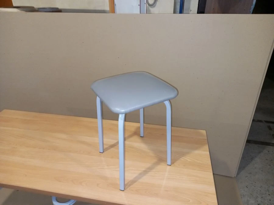 Stool with fabric or leatherette seat, art. no. 051/2023